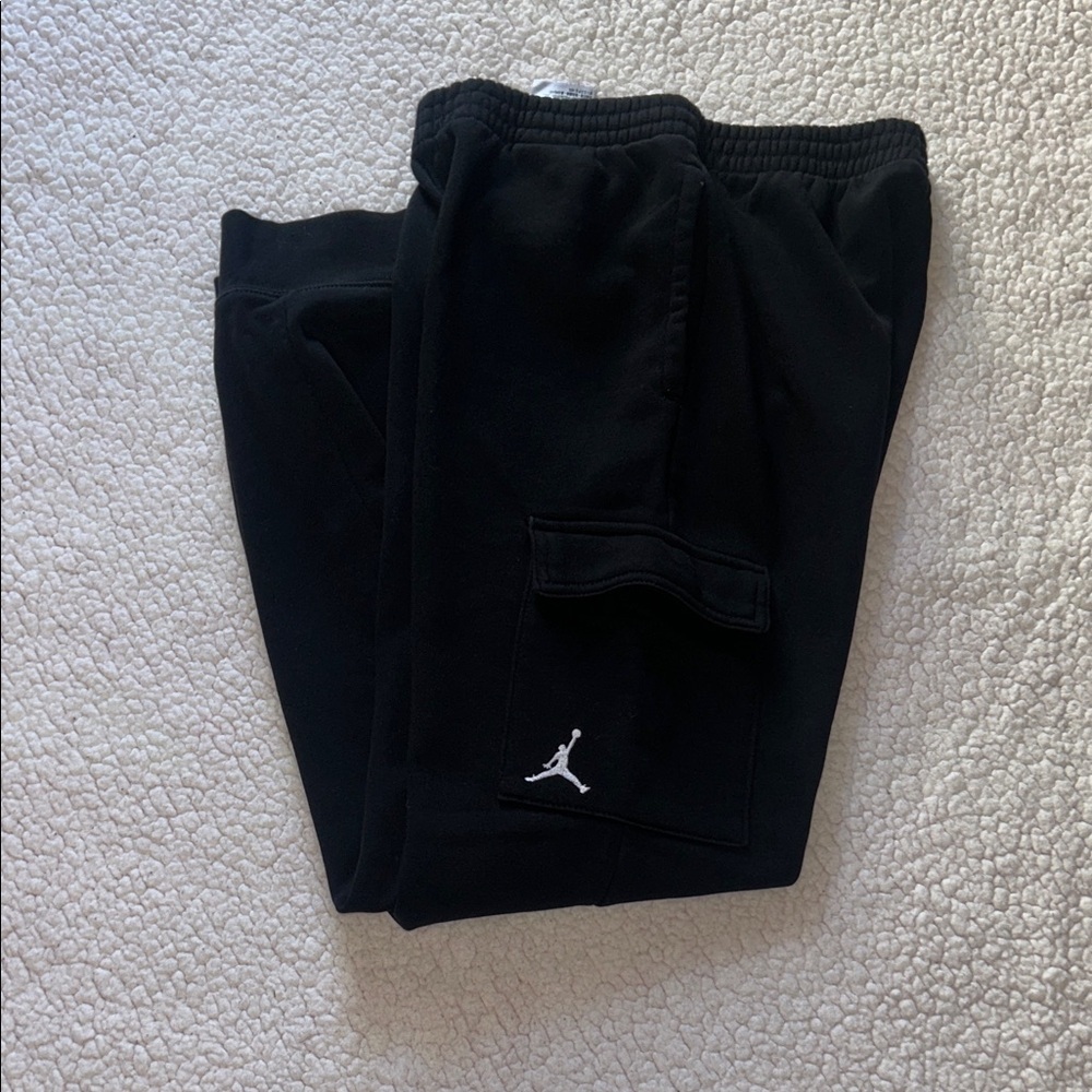Jordan Kids Black Joggers with Logo - Picture 8 of 9